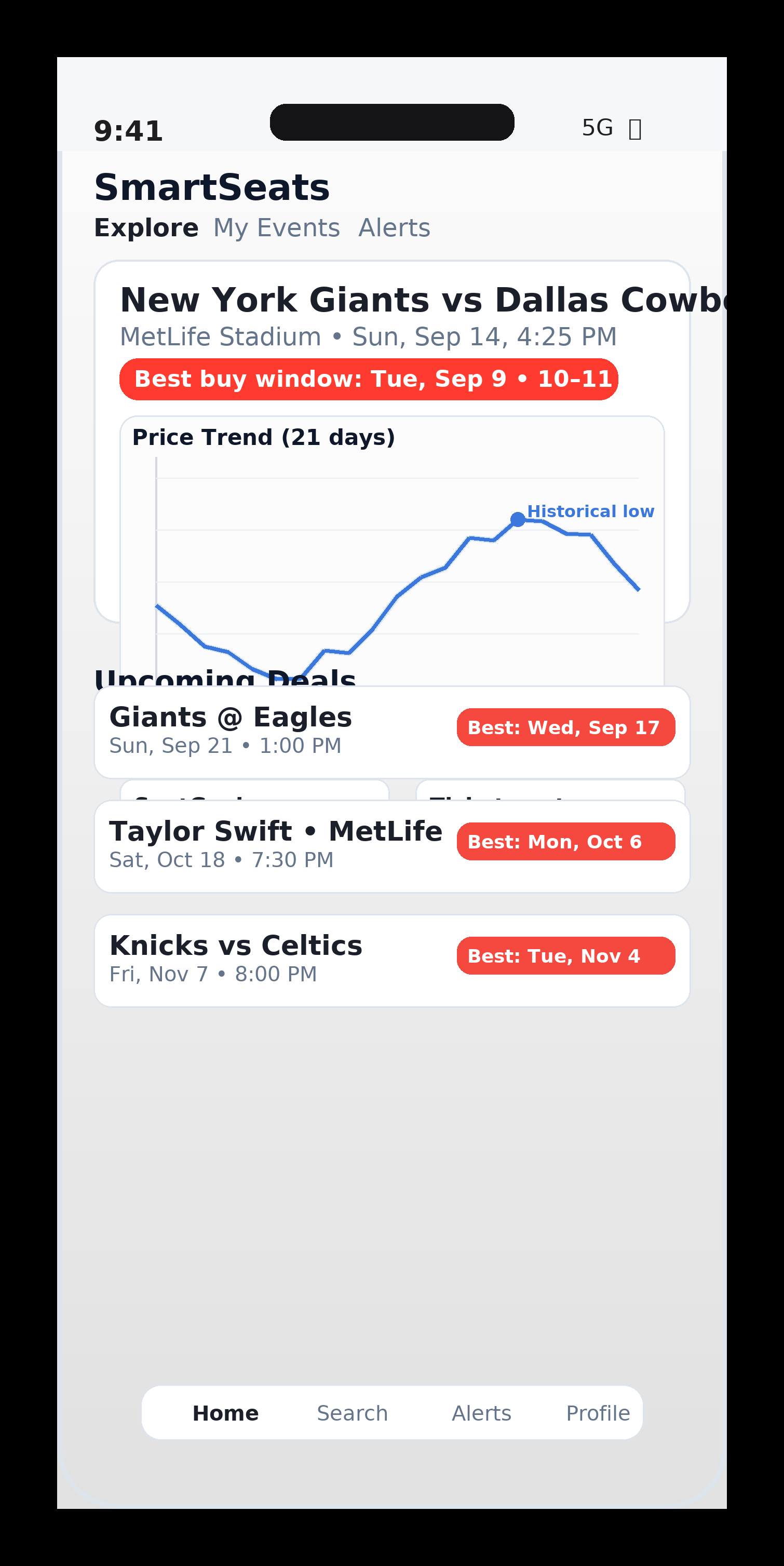 SmartSeats Giants app preview